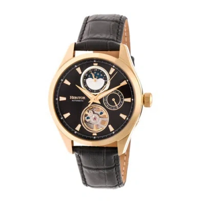 Heritor Automatic Sebastian Semi-skeleton Automatic Watch In Gold