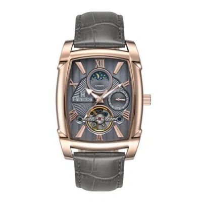 Heritor Automatic Valentin Mens Automatic Watch With Date In Gray