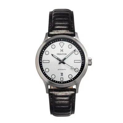 Heritor Bradford Automatic Silver Dial Men's Watch Herhs1101 In Black