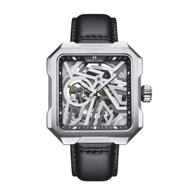 Heritor Campbell Silver-tone Dial Men's Watch Herhs3301 In Black