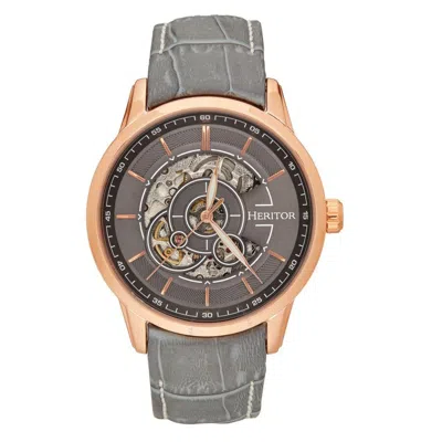 Heritor Davies Grey Dial Men's Watch Herhs2505 In Black