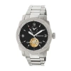 HERITOR HERITOR HELMSLEY BLACK DIAL STAINLESS STEEL AUTOMATIC MEN'S WATCH HR5002