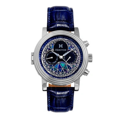 Heritor Legacy Automatic Multi-color Dial Men's Watch Herhr9702 In Blue