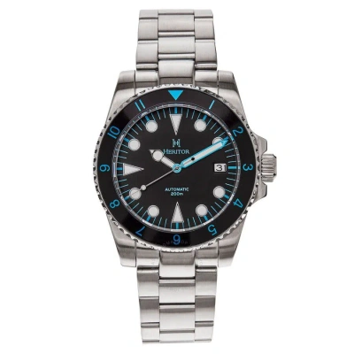 Heritor Luciano Automatic Black Dial Men's Watch Herhs1504 In Black / Blue
