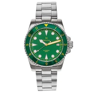 Pre-owned Heritor Luciano Automatic Green Dial Men's Watch Herhs1505
