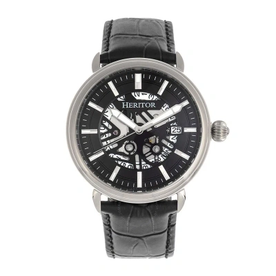 Heritor Mattias Automatic Black Dial Men's Watch Hr8402