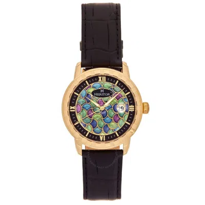 Heritor Protg Multi-color Dial Men's Watch Herhs2904 In Yellow/gold Tone/black
