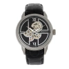 HERITOR HERITOR SANFORD AUTOMATIC BLACK DIAL BLACK LEATHER MEN'S WATCH HR8302