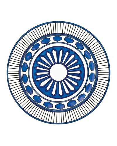 Herm S Bleus D'ailleurs Large Deep Round Platter