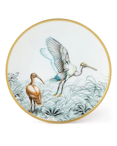 Pre-owned Herm S Carnets D' Equateur Birds Bread & Butter Plate