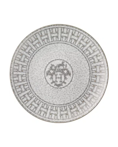 Pre-owned Herm S Mosaique Au 24 Platinum Salad/dessert Plate