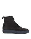 Herman & Sons Man Ankle Boots Navy Size 9 Leather In Navy
