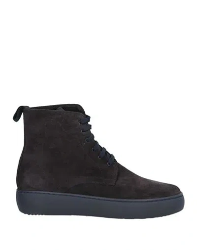 Herman & Sons Man Ankle Boots Navy Size 9 Leather