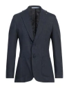 Herman & Sons Man Blazer Blue Size 36 Linen, Cotton