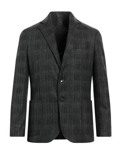 HERMAN & SONS HERMAN & SONS MAN BLAZER BROWN SIZE 38 VISCOSE, NYLON, ELASTANE