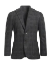 Herman & Sons Man Blazer Charcoal Size 38 Viscose, Nylon, Elastane In Grey