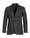 Herman & Sons Man Blazer Charcoal Size 42 Wool In Grey