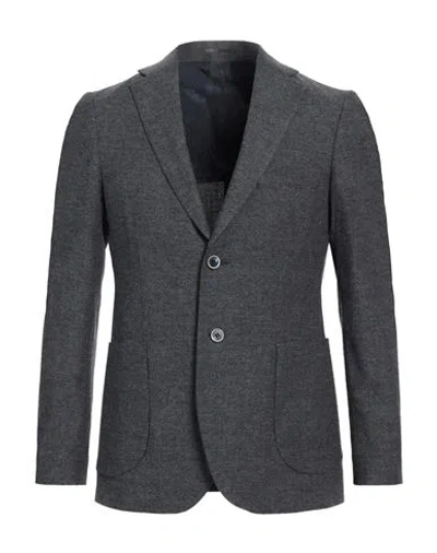 HERMAN & SONS HERMAN & SONS MAN BLAZER CHARCOAL SIZE 42 WOOL