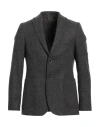 Herman & Sons Man Blazer Charcoal Size 42 Wool In Grey