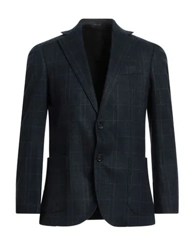 Herman & Sons Man Blazer Midnight Blue Size 44 Viscose, Nylon, Elastane