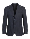 Herman & Sons Man Blazer Midnight Blue Size 40 Polyester In Blue