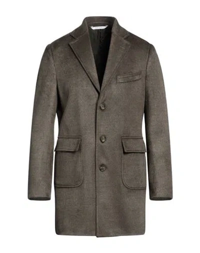 Herman & Sons Man Coat Dark Green Size 40 Polyester, Viscose, Wool
