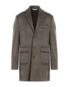 Herman & Sons Man Coat Military Green Size 36 Polyester, Viscose, Wool