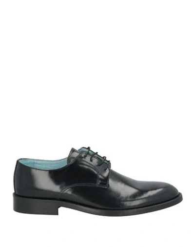 Herman & Sons Man Lace-up Shoes Black Size 8 Leather