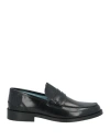 Herman & Sons Man Loafers Black Size 9 Leather In Black