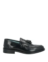 Herman & Sons Man Loafers Black Size 9 Leather In Black