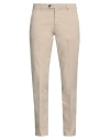 Herman & Sons Man Pants Beige Size 40 Cotton, Elastane In Beige