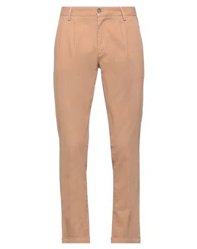 Herman & Sons Man Pants Camel Size 40 Cotton, Elastane In Beige