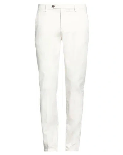Herman & Sons Man Pants Cream Size 40 Cotton, Elastane In White