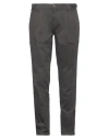 Herman & Sons Man Pants Lead Size 40 Cotton, Elastane In Grey
