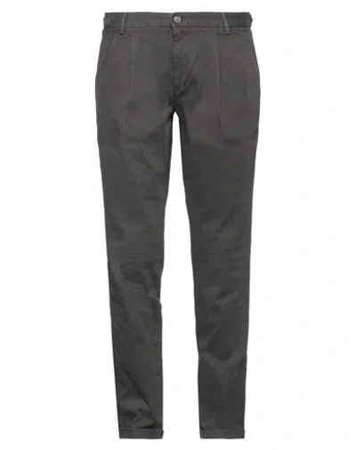Herman & Sons Man Pants Lead Size 40 Cotton, Elastane In Grey