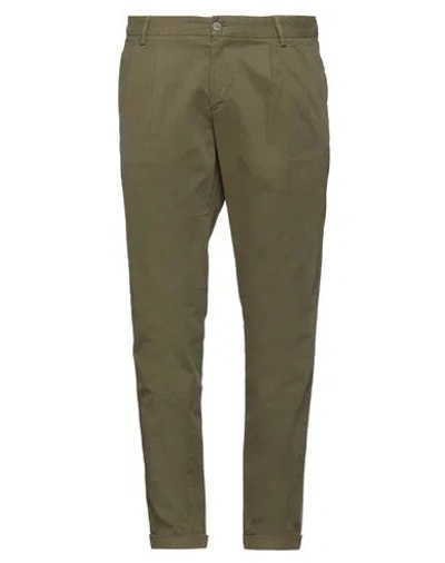 Herman & Sons Man Pants Sage Green Size 40 Cotton, Elastane