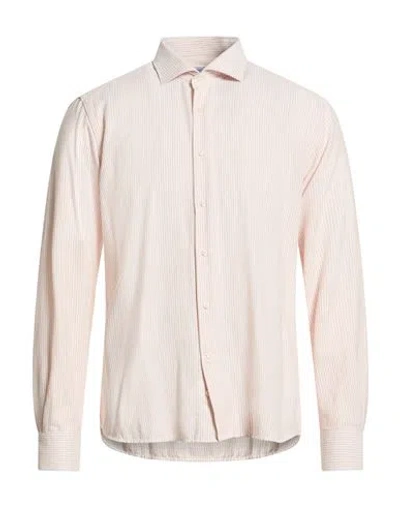 Herman & Sons Man Shirt Apricot Size 16 ½ Cotton In Gray