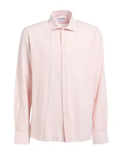Herman & Sons Man Shirt Apricot Size 17 ½ Cotton In Orange