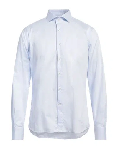 Herman & Sons Man Shirt Sky Blue Size 17 ½ Cotton