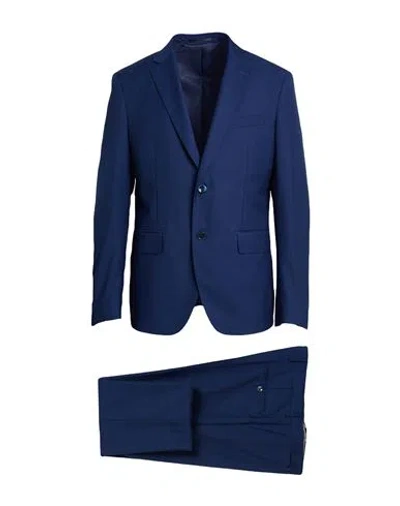 Herman & Sons Man Suit Blue Size 46 Polyester, Viscose