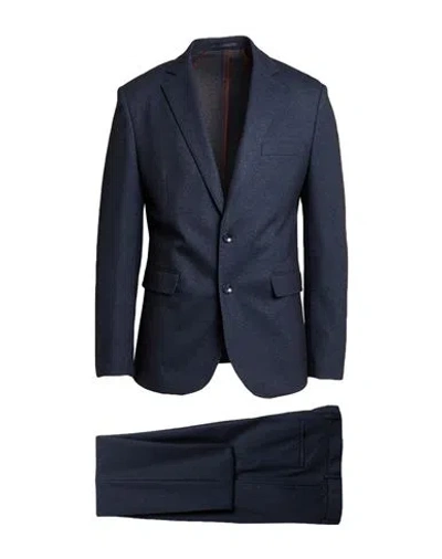 Herman & Sons Man Suit Charcoal Size 42 Polyester, Viscose, Elastane In Grey