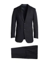 Herman & Sons Man Suit Midnight Blue Size 36 Polyester, Viscose In Blue