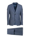 Herman & Sons Man Suit Slate Blue Size 36 Polyester, Viscose