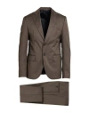 Herman & Sons Man Suit Taupe Size 42 Wool In Grey