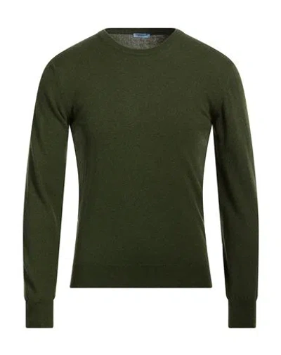 Herman & Sons Man Sweater Military Green Size 3xl Wool, Cashmere