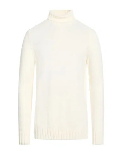 Herman & Sons Man Turtleneck Ivory Size Xxl Wool, Polyamide, Alpaca Wool In White