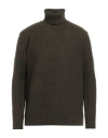 Herman & Sons Man Turtleneck Military Green Size Xl Wool, Polyamide