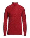 Herman & Sons Man Turtleneck Red Size Xxl Wool, Acrylic In Red