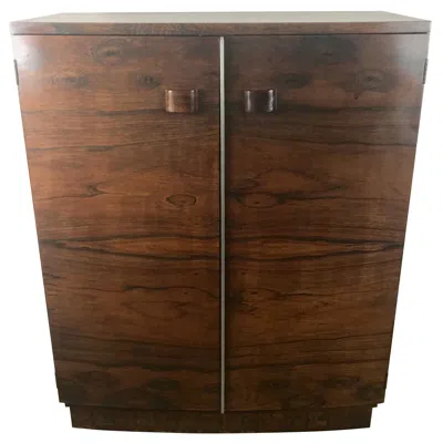 Pre-owned Herman Miller 1930s Art Deco Brazilian Rosewood Chest Designed By Gilbert Rohde In Brown