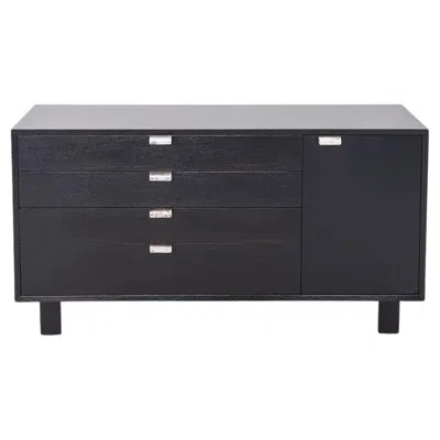 Pre-owned Herman Miller 1950s George Nelson For  Basic Cabinet Series (bsc) Credenza In Brown